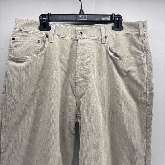 Vintage Abercrombie 5 Pocket Corduroy Wide Leg Grandpa Core Slimming Pants 36x28 - Picture 2 of 6
